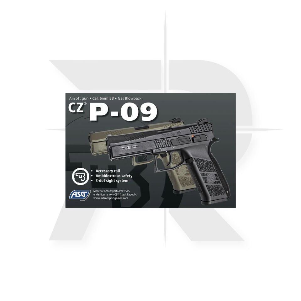 Asg Cz P09 Çöl Blowback Airsoft Tabanca