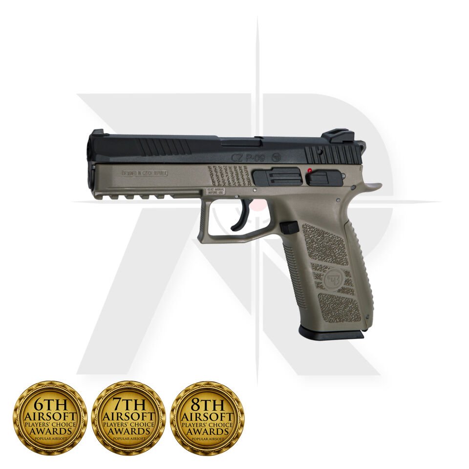 Asg Cz P09 Siyah-Çöl Blowback Airsoft Tabanca