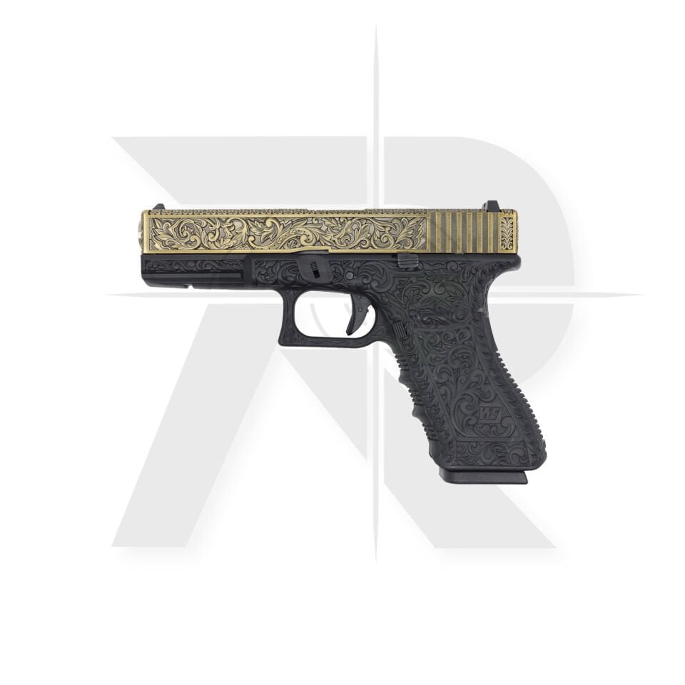 We Glock 17 Ivory Gravür İşlemeli Airsoft Tabanca