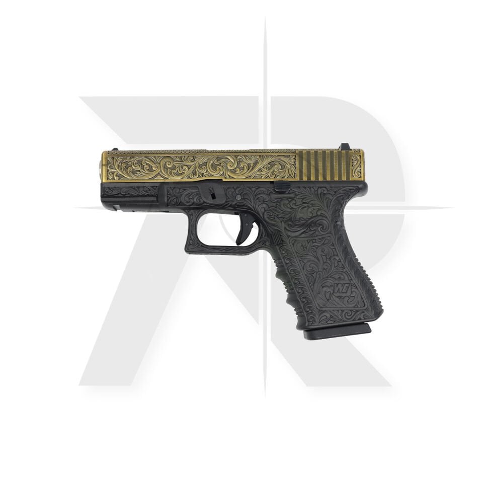 We Glock 19 Ivory Gravür İşlemeli Airsoft Tabanca