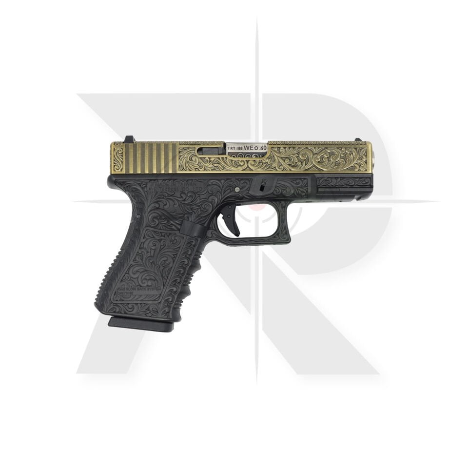 We Glock 19 Ivory Gravür İşlemeli Airsoft Tabanca