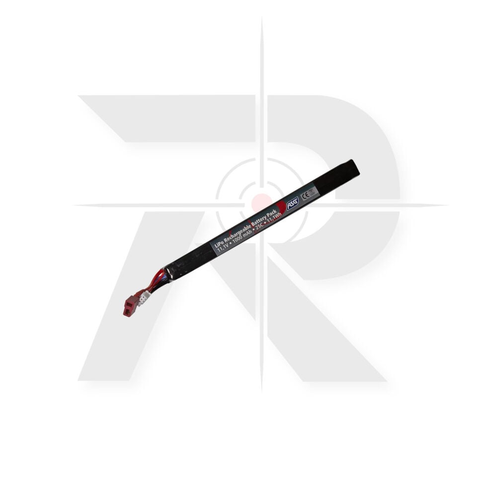 Asg 11.1v 1000mah 25c Lipo Pil (T-Plug)